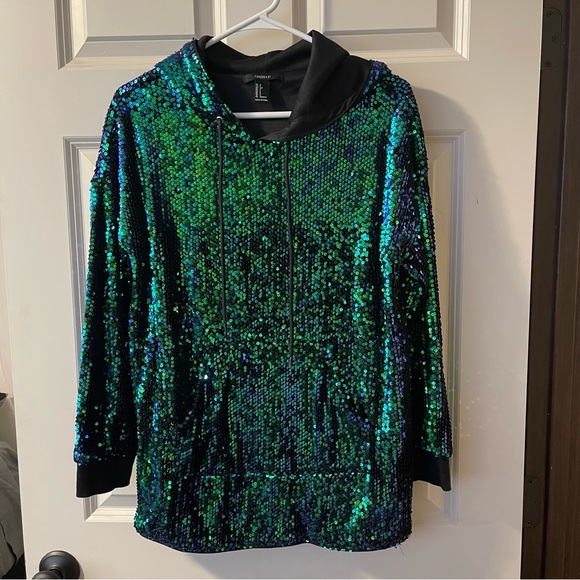 Mermaid sequin hoodie - Picture 4 of 9